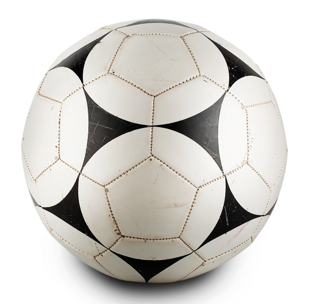 圆形皮球黑白相间图片下载