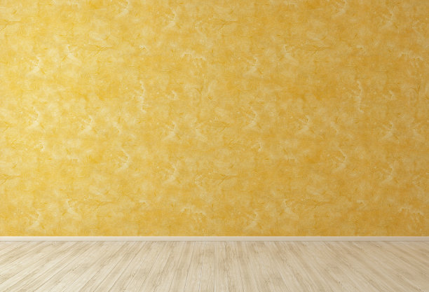 橙色灰泥墙的空房间图片下载