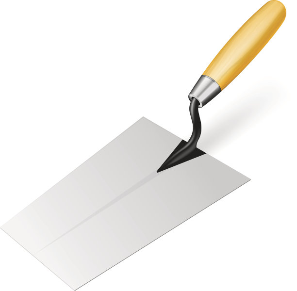 逼真向量镘刀图片下载