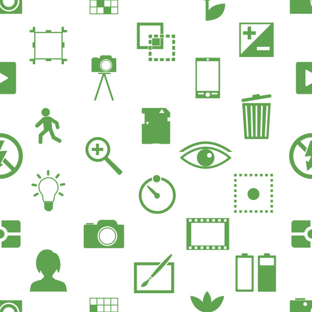 摄影和相机主题简单图标无缝模式eps10图片下载