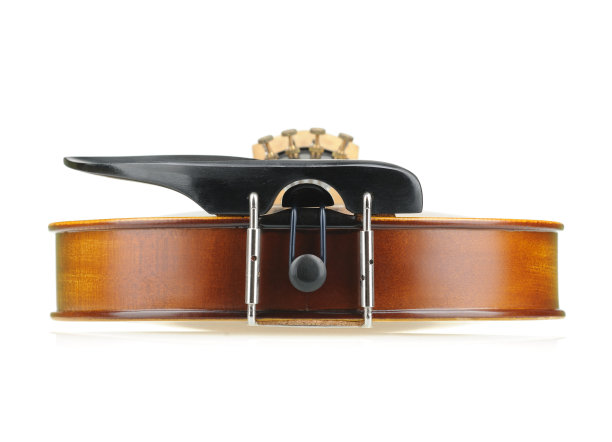 小提琴靴视图孤立在白色背景上。图片下载