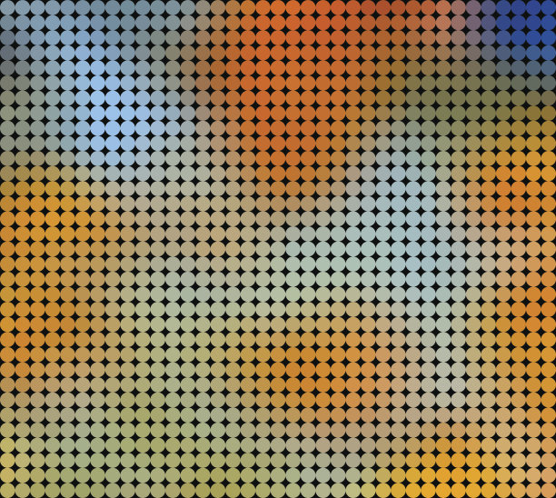 彩色圆点几何低多边形梯度图形背景向量图片下载