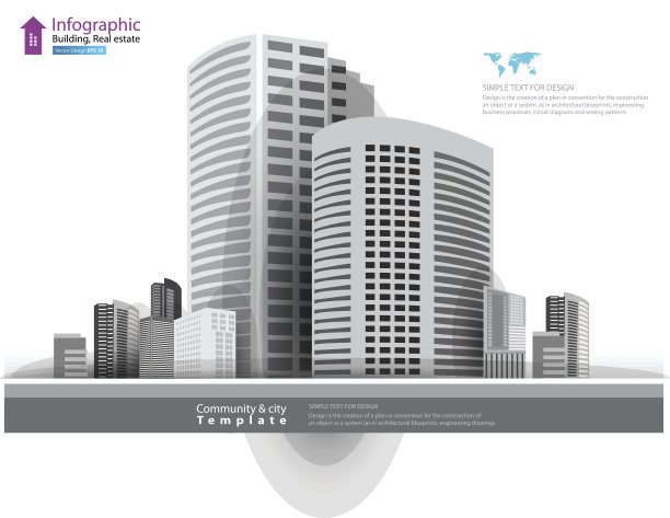 建筑与城市插画图片下载