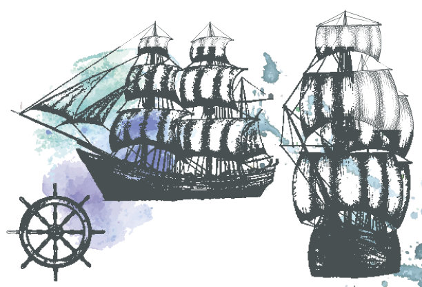 的船。关于海洋主题的项目。图片下载