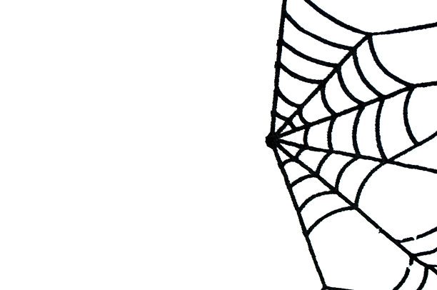 万圣节极简主义背景与复制空间隔离图片下载