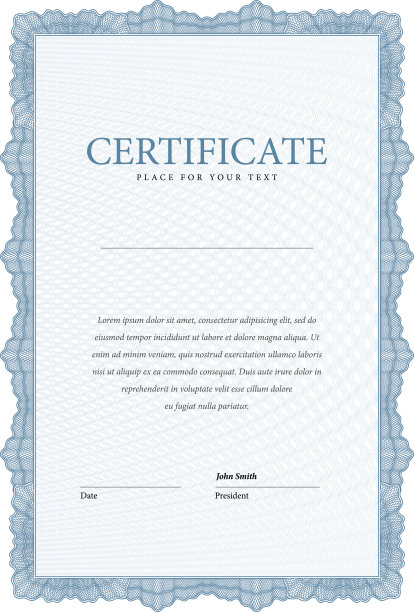 的证书。模板文凭,货币。图片下载