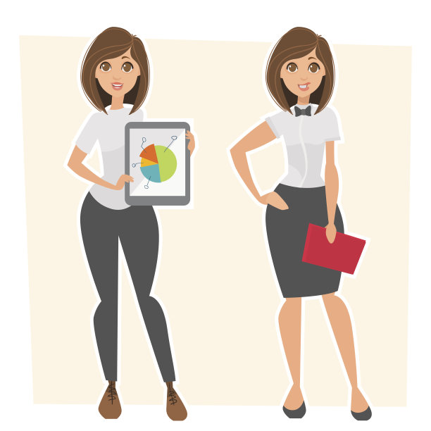 商业性格办公室女介绍图片下载