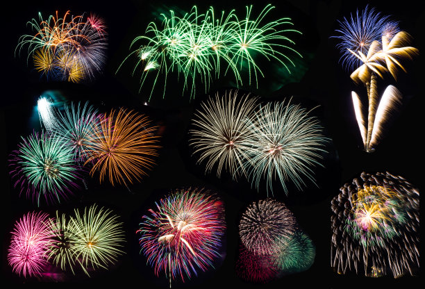 五彩缤纷的烟火图片下载