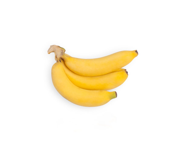 白色隔离香蕉图片下载