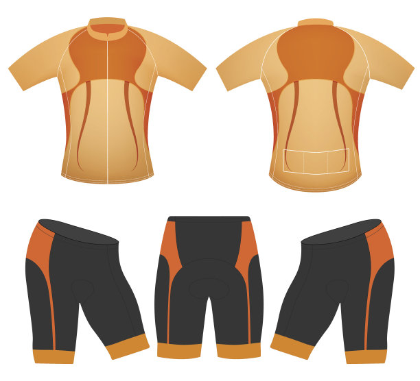 棕色自行车背心款式图片下载