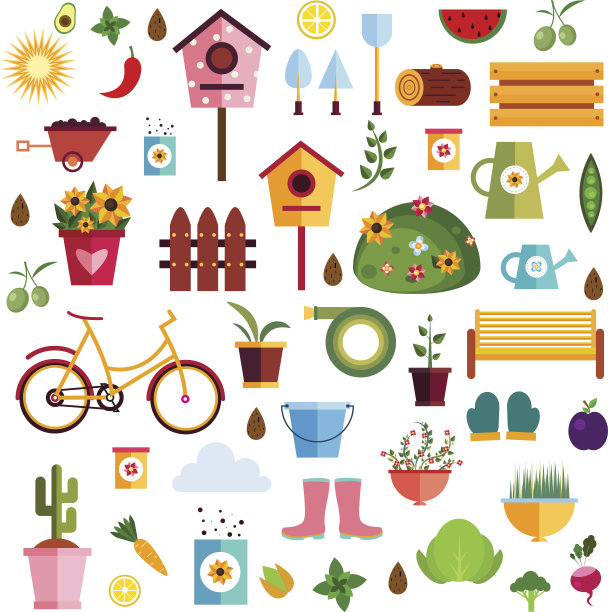 园林图案自然图片下载