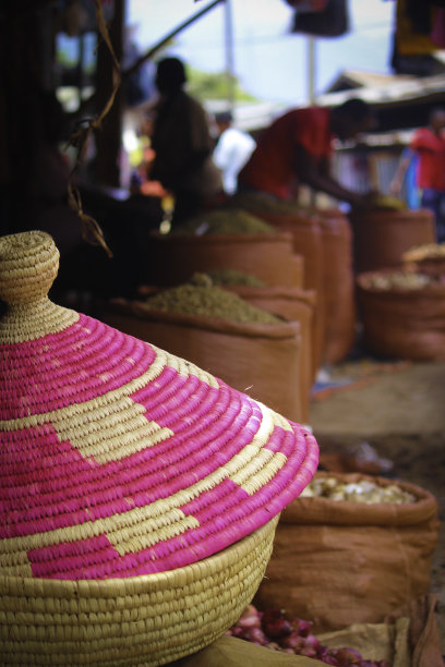 非洲市场篮子图片下载