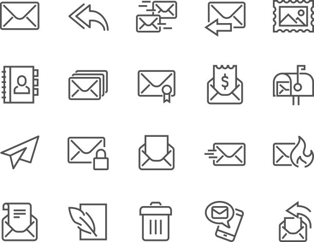 线邮件图标图片下载
