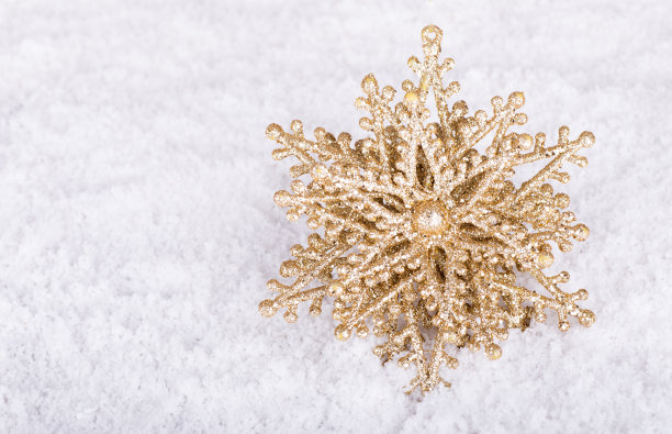 黄金圣诞装饰品图片下载