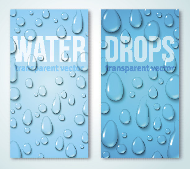 垂直横幅设置与水滴图片下载