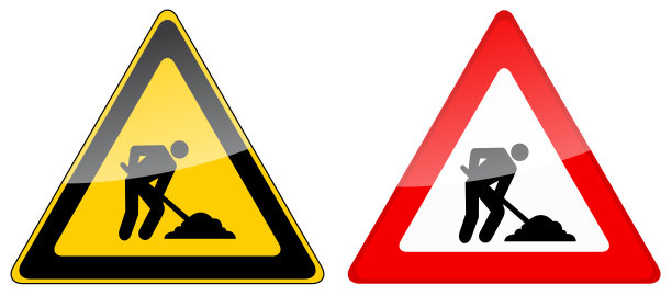 施工标志图片下载