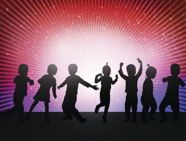 快乐的孩子们跳舞图片下载