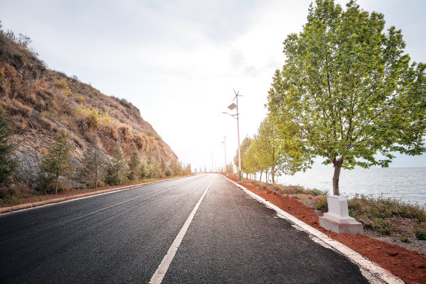 海边的高速公路图片下载
