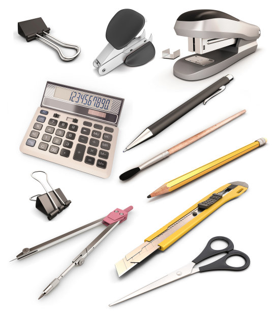 一套文具产品图片下载