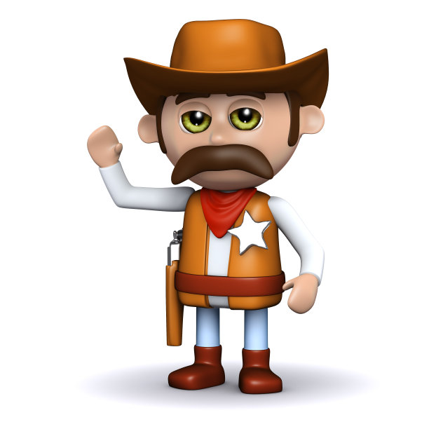 3d牛仔警长向你问好图片下载