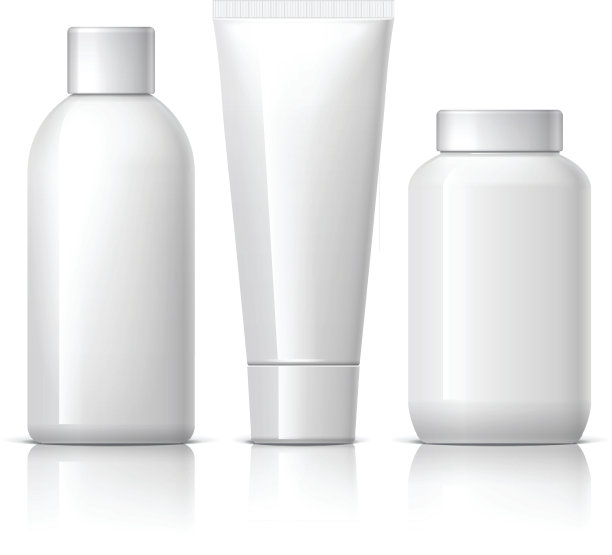逼真的化妆瓶可以喷雾器容器。图片下载