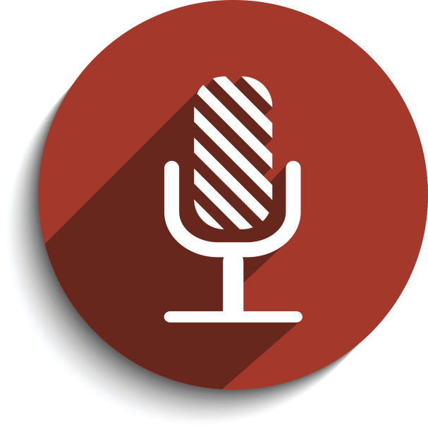 矢量麦克风网页平面图标。图片下载