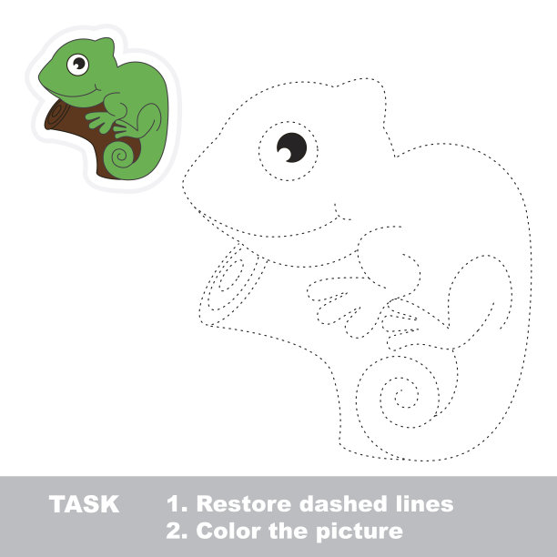 鬣蜥要被追踪。矢量跟踪游戏图片下载