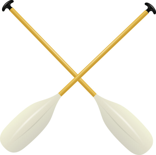 两只独木舟的桨图片下载