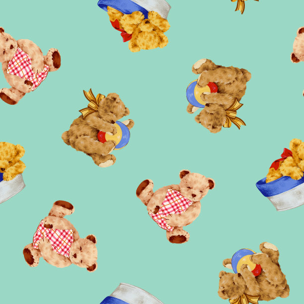 熊的模式图片下载