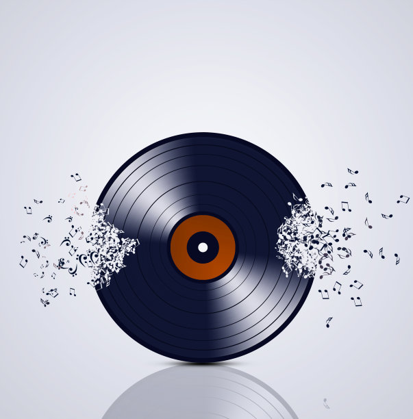 乙烯基的音乐背景图片下载