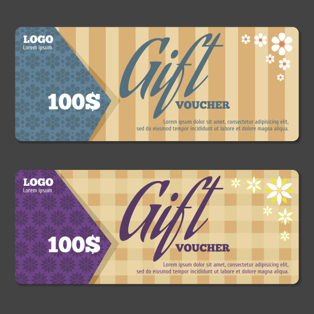 礼券设计模板图片下载