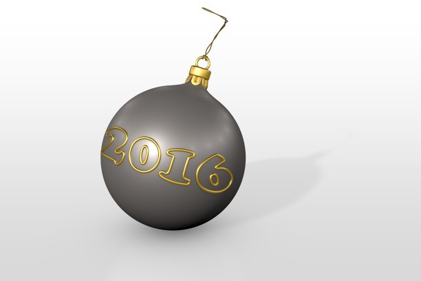 银色圣诞球图片下载