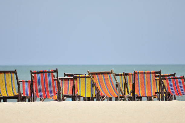 沙滩椅。图片下载