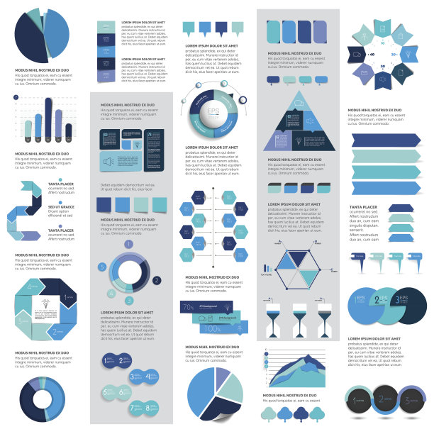 百万套信息图元素图表，图表，圆形图表，图表图片下载