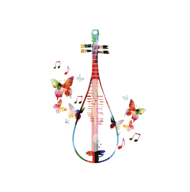 丰富多彩的琵琶设计图片下载