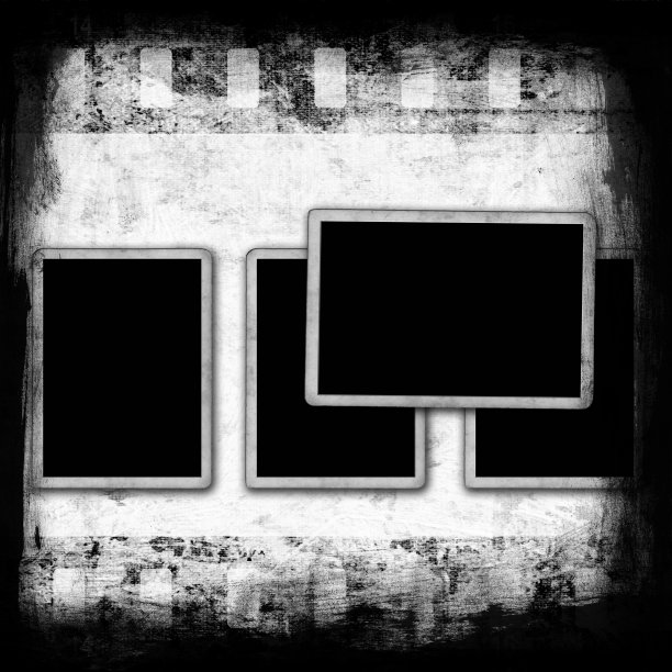 墙上的空白相框图片下载