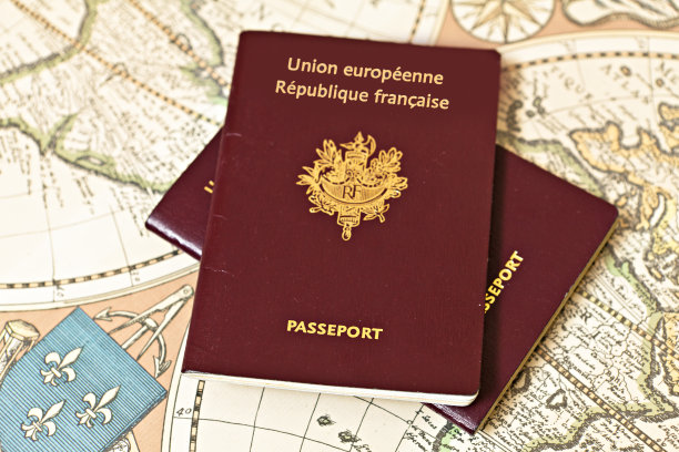 护照和地图图片下载