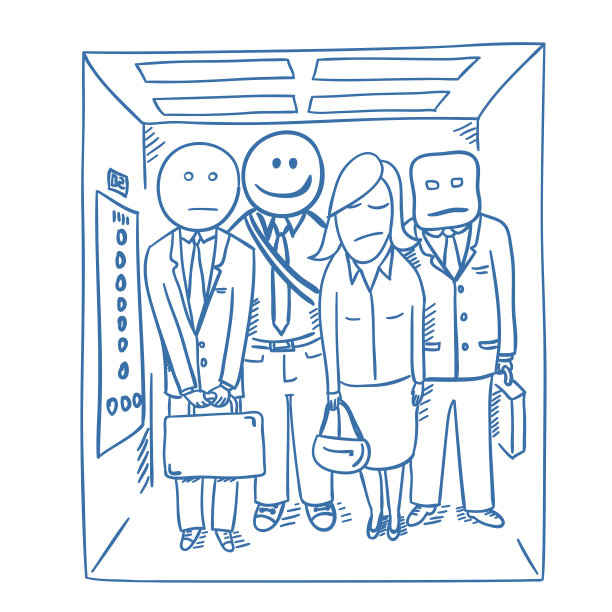 早上好电梯图片下载