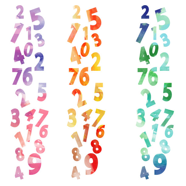 水彩纹理与数字图片下载