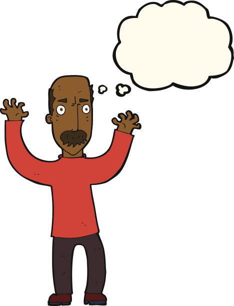 卡通生气的爸爸用思想泡泡图片下载