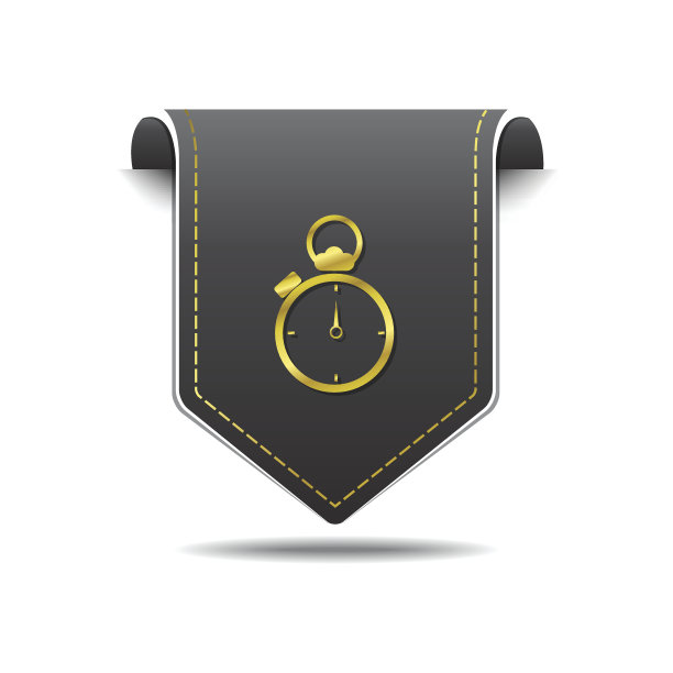 停止观看金色矢量图标设计图片下载