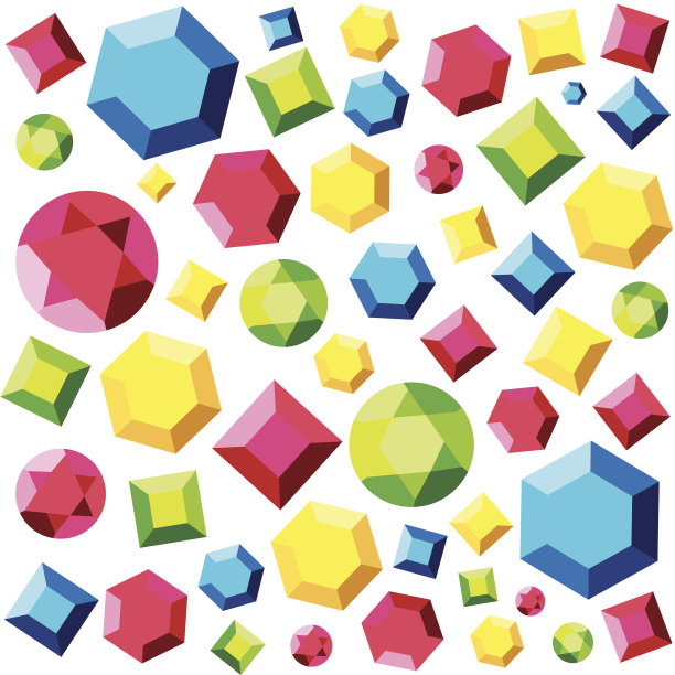 彩色孤立水晶石图片下载