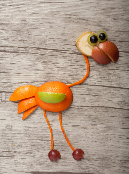 用水果做成的火烈鸟图片下载