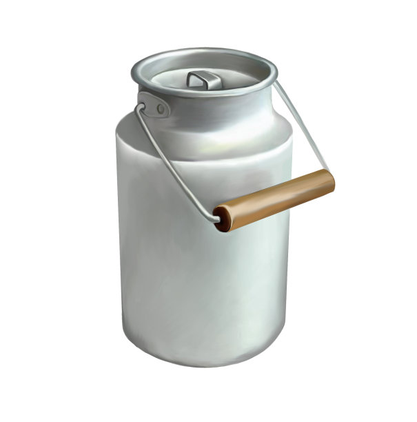 牛奶可以在白色背景上分离图片下载