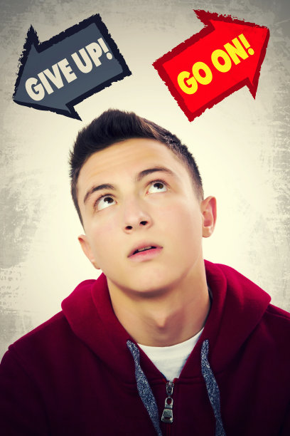 青少年面临着放弃还是继续的选择图片下载