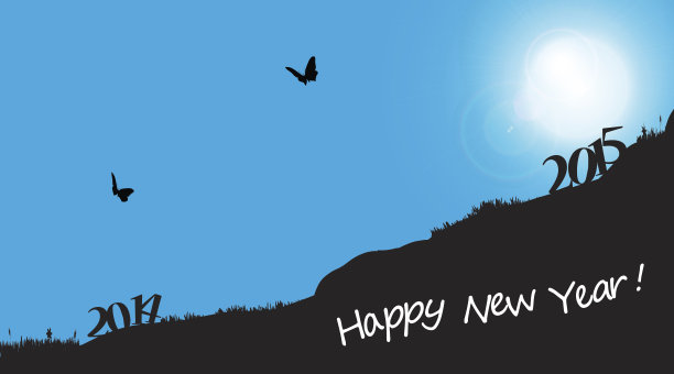 自然的矢量剪影。图片下载