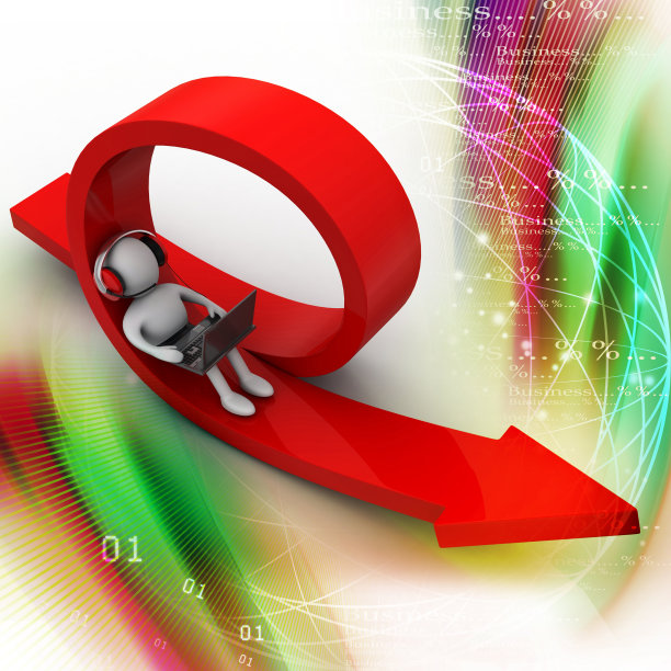 3d人工作与耳机麦克风和笔记本电脑。图片下载