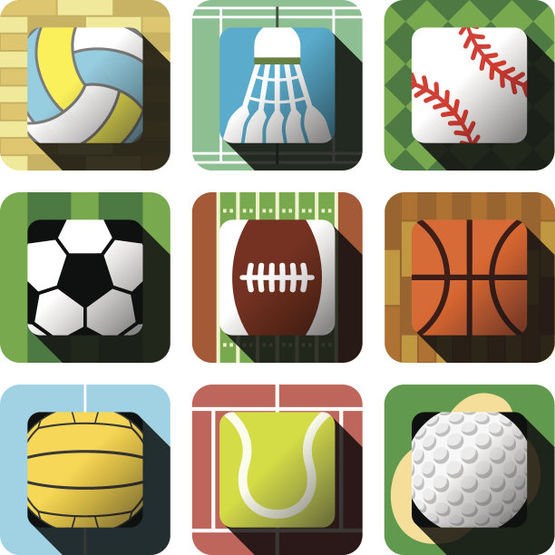 运动和球图标设计集图片下载