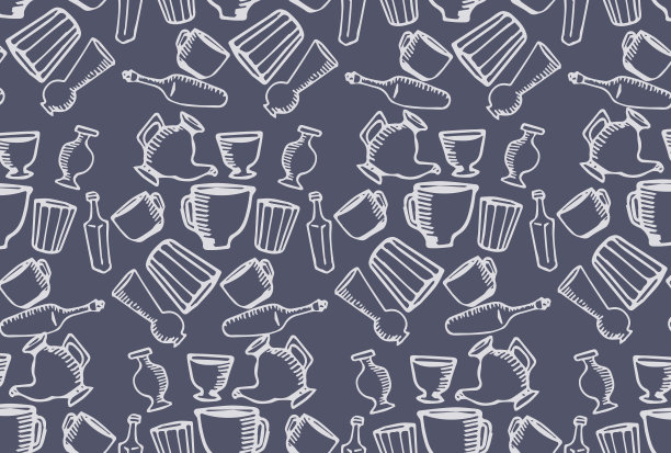 蓝色矢量图案图片下载