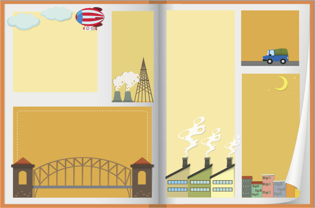 纸设计与建筑气球图片下载